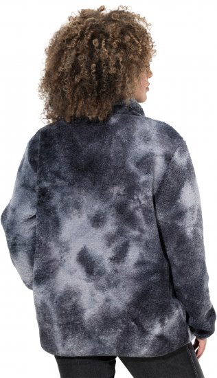 Ulla Popken Teddy Fleece Jacket Graphite Grey - Jackor - 