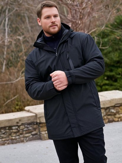 Espionage JT121 Padded Waterproof Coat Black - Jackor - Stora jackor - 2XL-12XL