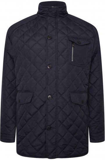 Kam Jeans KV139 Heritage Quilted Parka Jacket Navy - Jackor - Stora jackor - 2XL-12XL