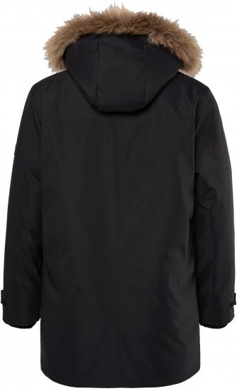 Men Plus Parka With Fur Hood Black - Jackor - Stora jackor - 2XL-12XL