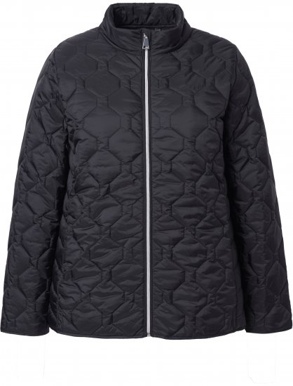 Ulla Popken HYPRAR Lightweight Quilted Water-Repellent Jacket Black - Jackor - 