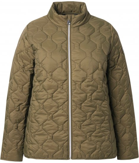 Ulla Popken HYPRAR Lightweight Quilted Water-Repellent Jacket Olive - Jackor - 
