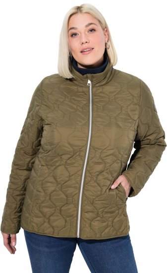 Ulla Popken HYPRAR Lightweight Quilted Water-Repellent Jacket Olive - Jackor - 