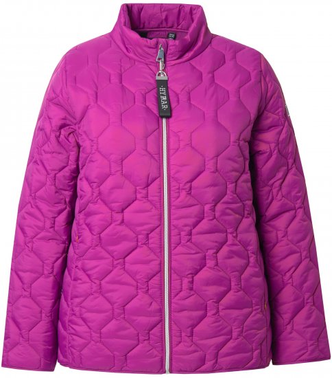 Ulla Popken HYPRAR Lightweight Quilted Water-Repellent Jacket Berry - Jackor - 