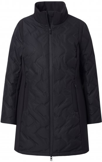 Ulla Popken HYPRAR Laser Quilted Jacket Black - Jackor - 