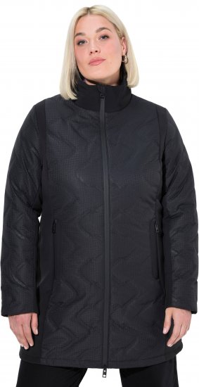 Ulla Popken HYPRAR Laser Quilted Jacket Black - Jackor - 