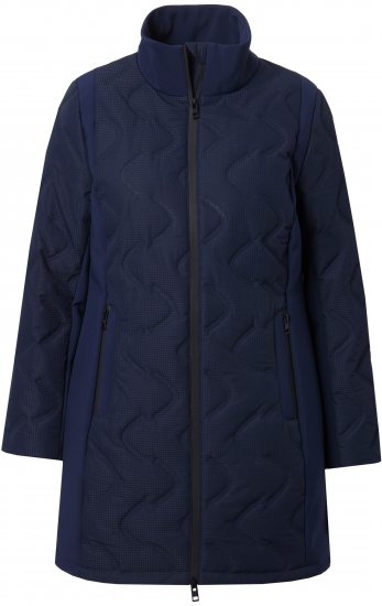 Ulla Popken HYPRAR Laser Quilted Jacket Navy - Jackor - 