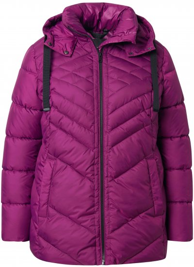 Ulla Popken HYPRAR Water-Repellent Quilted Jacket Berry - Jackor - 