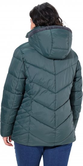 Ulla Popken HYPRAR Reflective Detail Quilted Jacket Dark Green - Jackor - 