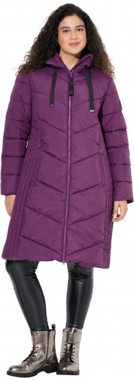 Ulla Popken HYPRAR Longline Water Repellent Jacket Plum - Jackor - 