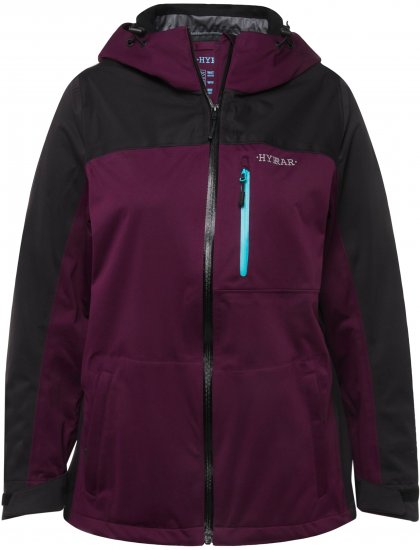 Ulla Popken HYPRAR Lightweight Triple Function Jacket Dark Berry - Jackor - 
