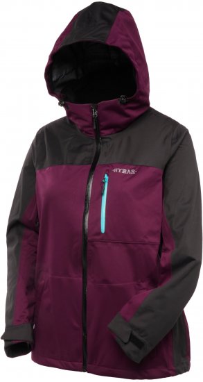 Ulla Popken HYPRAR Lightweight Triple Function Jacket Dark Berry - Jackor - 