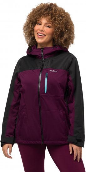 Ulla Popken HYPRAR Lightweight Triple Function Jacket Dark Berry - Jackor - 