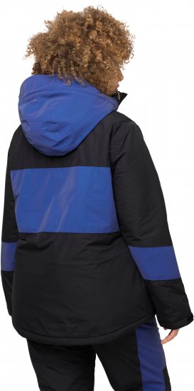 Ulla Popken HYPRAR Color Block Triple Function Ski Jacket Black - Jackor - Damjackor i stora storlekar