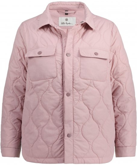 Ulla Popken Wavy Quilted Fully Lined Lightweight Jacket Old Pink - Jackor - 