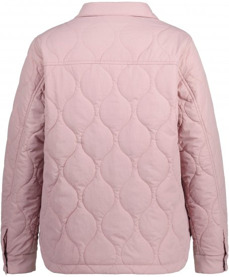 Ulla Popken Wavy Quilted Fully Lined Lightweight Jacket Old Pink - Jackor - 
