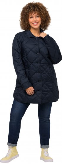 Ulla Popken Quilted Jacket Navy - Jackor - 