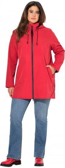 Ulla Popken HYPRAR Softshell Fleece-Lined Jacket Salsa Red - Jackor - 