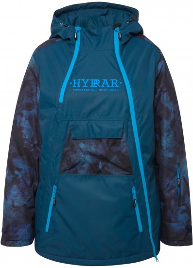 Ulla Popken Asymmetric Triple-Function Performance Ski Jacket Teal - Jackor - 