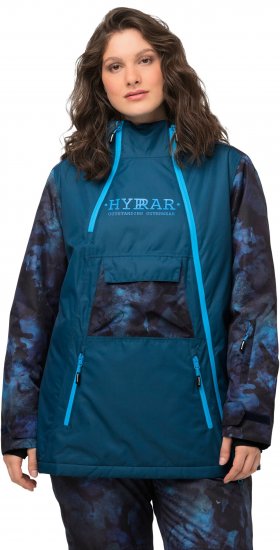 Ulla Popken Asymmetric Triple-Function Performance Ski Jacket Teal - Jackor - 