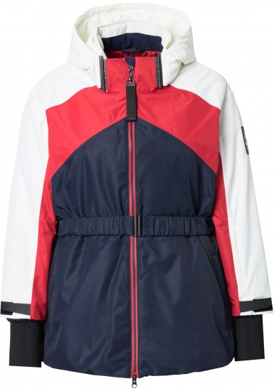 Ulla Popken Performance Peplum Ski Jacket Navy - Jackor - 