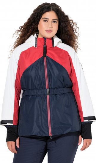 Ulla Popken Performance Peplum Ski Jacket Navy - Jackor - 