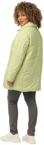 Ulla Popken HYPRAR Heart Quilted Jacket Light Sage - Jackor - 