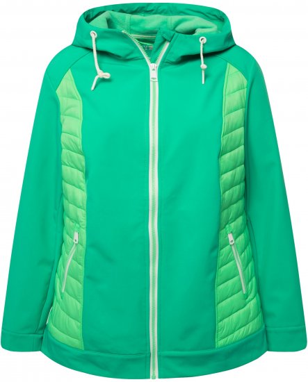 Ulla Popken Hyprar Quilt Mix Jacket Green Spring - Jackor - 