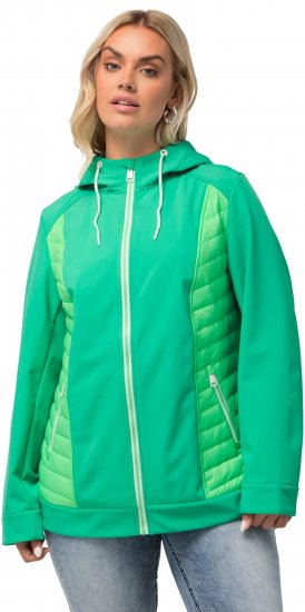 Ulla Popken Hyprar Quilt Mix Jacket Green Spring - Jackor - 