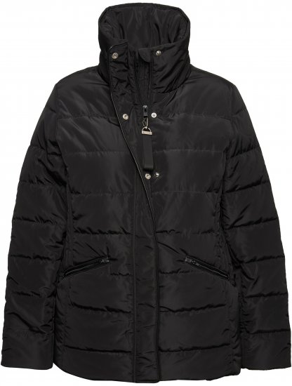 Ulla Popken Quilted Puffer Coat Black - Jackor - 