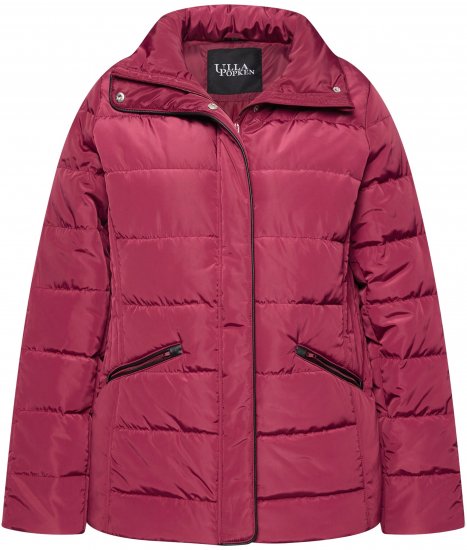 Ulla Popken Quilted Puffer Coat Carmine Red - Jackor - 