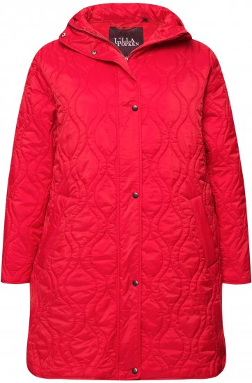 Ulla Popken HYPRAR Quilted Water-Repellent Jacket Red Salsa - Jackor - 