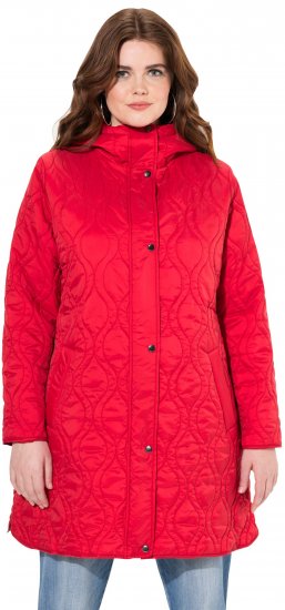 Ulla Popken HYPRAR Quilted Water-Repellent Jacket Red Salsa - Jackor - 