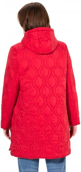 Ulla Popken HYPRAR Quilted Water-Repellent Jacket Red Salsa - Jackor - 