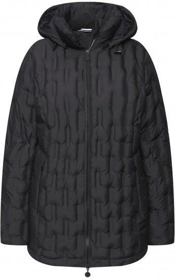 Ulla Popken HYPRAR Channel Quilted Jacket Black - Jackor - 