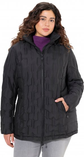 Ulla Popken HYPRAR Channel Quilted Jacket Black - Jackor - 