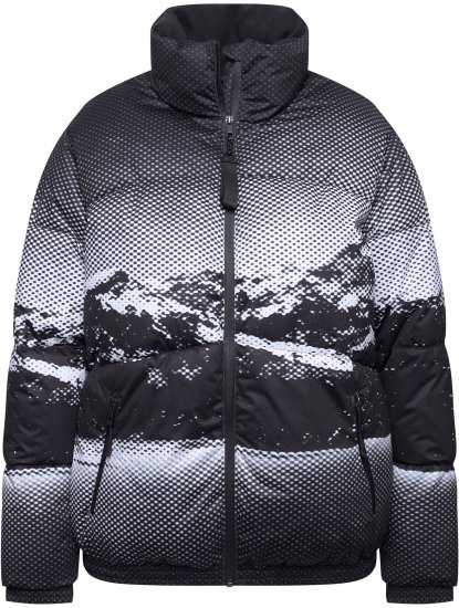 Ulla Popken HYPRAR Mountain Scene Performance Puffer Jacket Black - Jackor - 