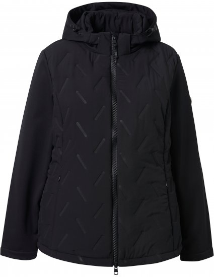 Ulla Popken Triple Function Laser Quilted Softshell Jacket Black - Jackor - 