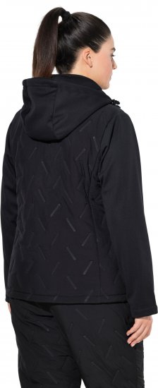Ulla Popken Triple Function Laser Quilted Softshell Jacket Black - Jackor - 