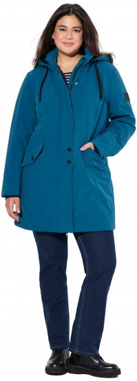 Ulla Popken HYPRAR Long Softshell Jacket Ocean Blue - Jackor - 