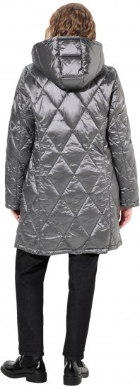 Ulla Popken HYPRAR Diamond Quilted Jacket Silver - Jackor - 