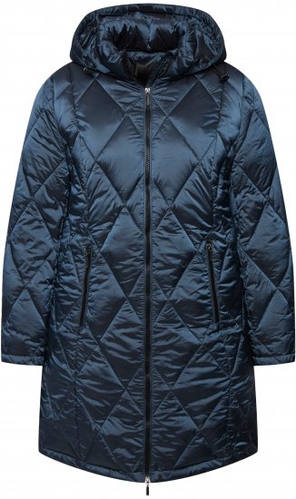 Ulla Popken HYPRAR Diamond Quilted Jacket Teal - Jackor - 