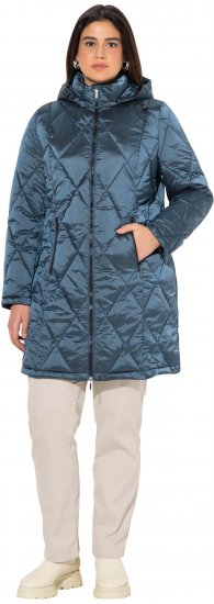 Ulla Popken HYPRAR Diamond Quilted Jacket Teal - Jackor - 