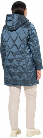 Ulla Popken HYPRAR Diamond Quilted Jacket Teal - Jackor - 