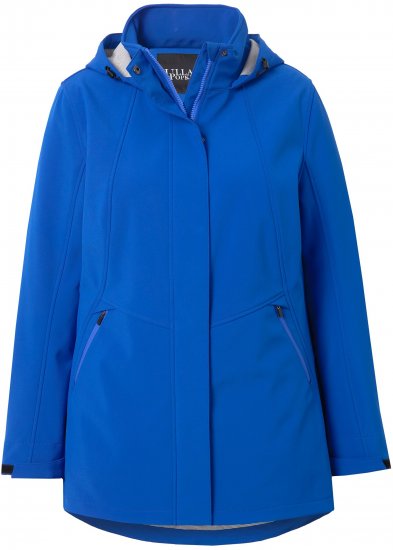 Ulla Popken HYPRAR Triple Function Longline Softshell Jacket Peacock Blue - Jackor - 