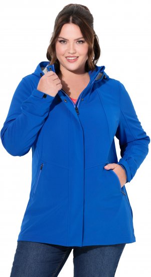 Ulla Popken HYPRAR Triple Function Longline Softshell Jacket Peacock Blue - Jackor - 