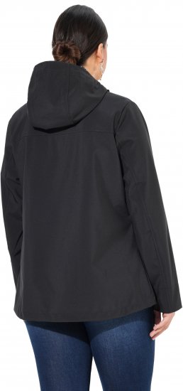 Ulla Popken HYPRAR Toggle Button Microfleece Lined Jacket Black - Jackor - 