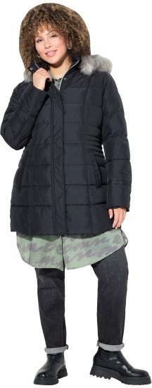 Ulla Popken HYPRAR Quilted Jacket Black - Jackor - 