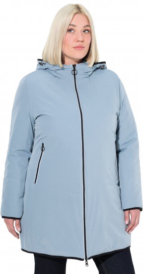 Ulla Popken HYPRAR Reversible Quilted Jacket Grey Blue - Jackor - 