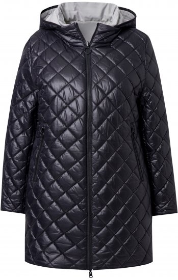 Ulla Popken HYPRAR Reversible Quilted Jacket Medium Grey - Jackor - 